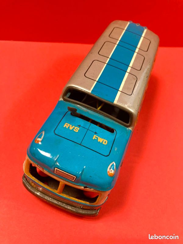 Bus Greyhound Jouet En Métal Japonais 60's - Marque KKK