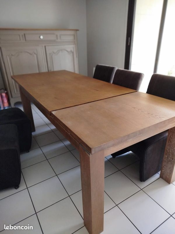 Table bois extensible 190 ou 250 cm (image 3)