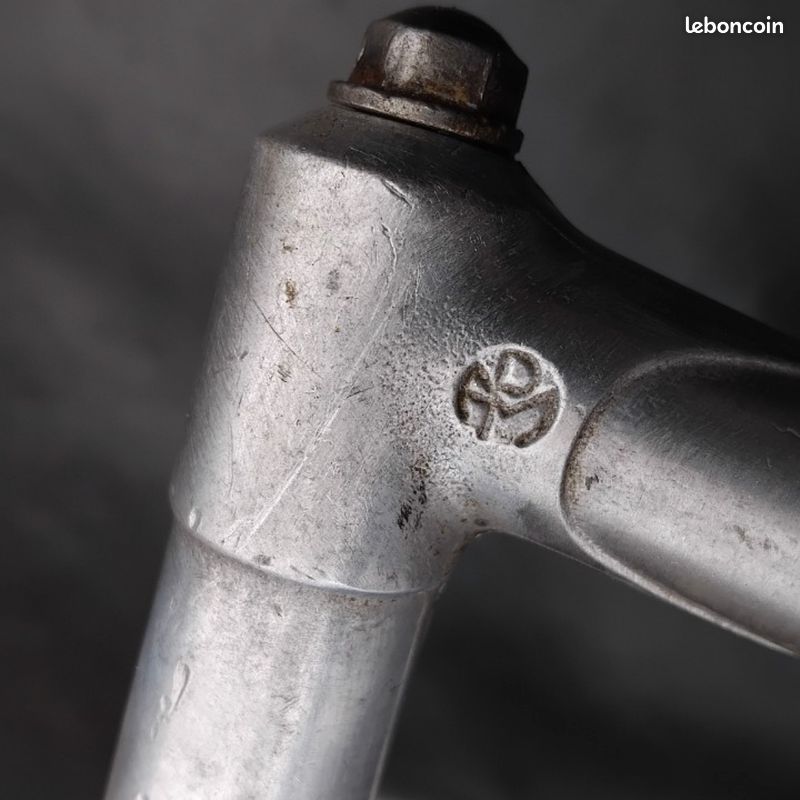 Guidon Potence Dural Philippe Vélo Course Ancien – 46 Cm ø22 – France 1950