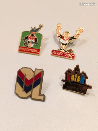 Lot De 3 Pins Lyon Olympique Lyonnais – Badge Foot OL – Collectionneur Ou Fan, C'est Pour Toi !