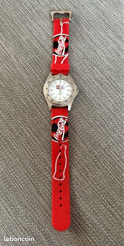 Montre Vintage De Collection Coca-Cola - Fabriquée En France, Années 80, Chronographe Quartz