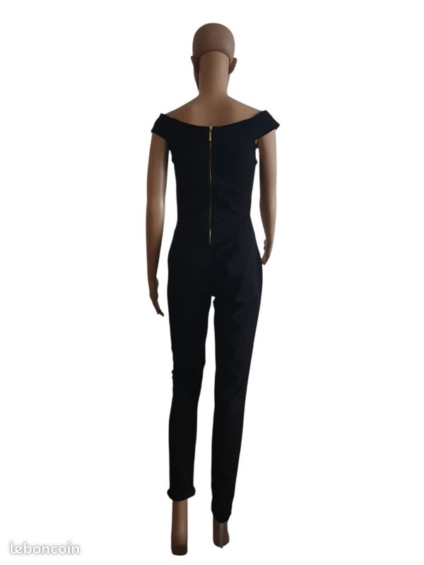 Combinaison Pantalon Chic- Encolure Bardot & Coupe Ajustée T34 (image 3)