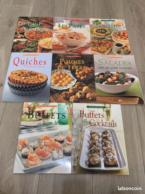 Lot de 8 livres de cuisine SAVEUR & PLAISIR (image 1)