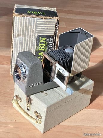 Projecteur De Diapositives CABIN Vintage - Années 1950 - Suisse - Portable