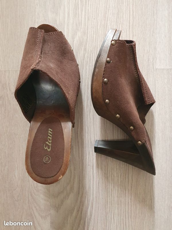 Sandales mules à talons plateforme (image 1)