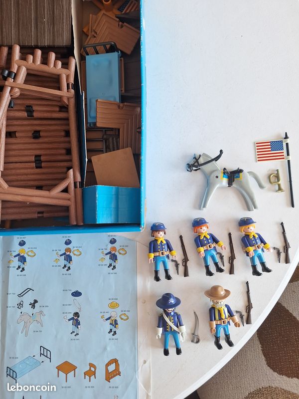 Pancarte/enseigne Playmobil Western 'Fort Glory' (réf. 3806) - Attaches Cassées - Occasion Pour Collection