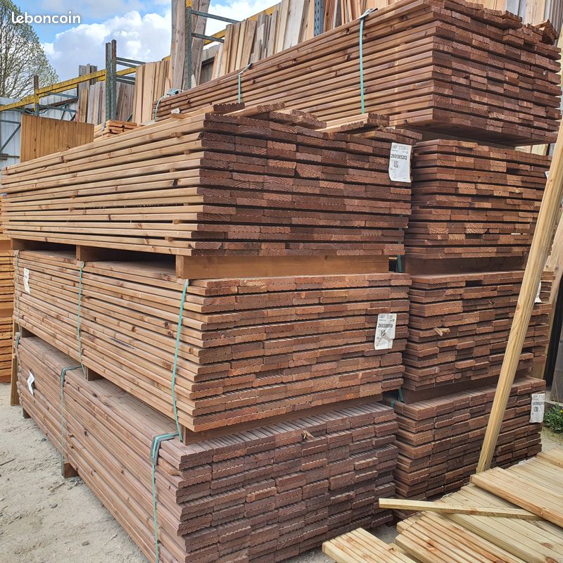 TERRASSE LAME BOIS EPICEA Autoclave Marron (image 4)
