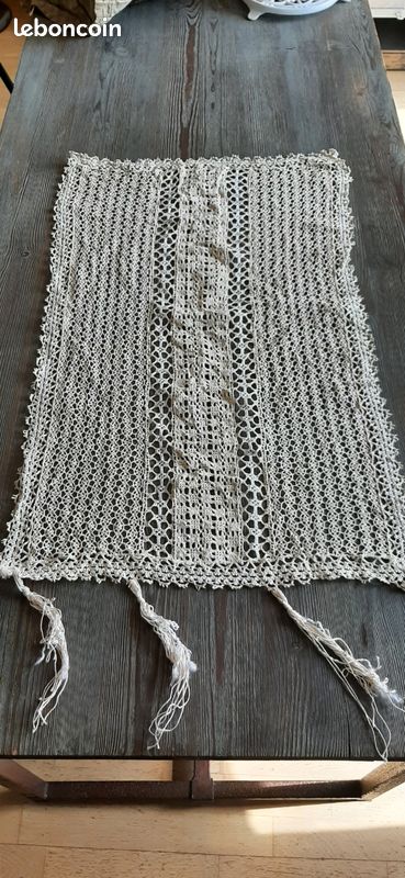 Anciens rideaux crochet fait main (image 1)