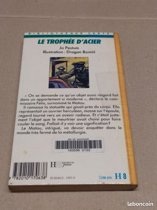 📖 Livre Jo Pestum le matou enquête Le trophée d'acier (image 2)