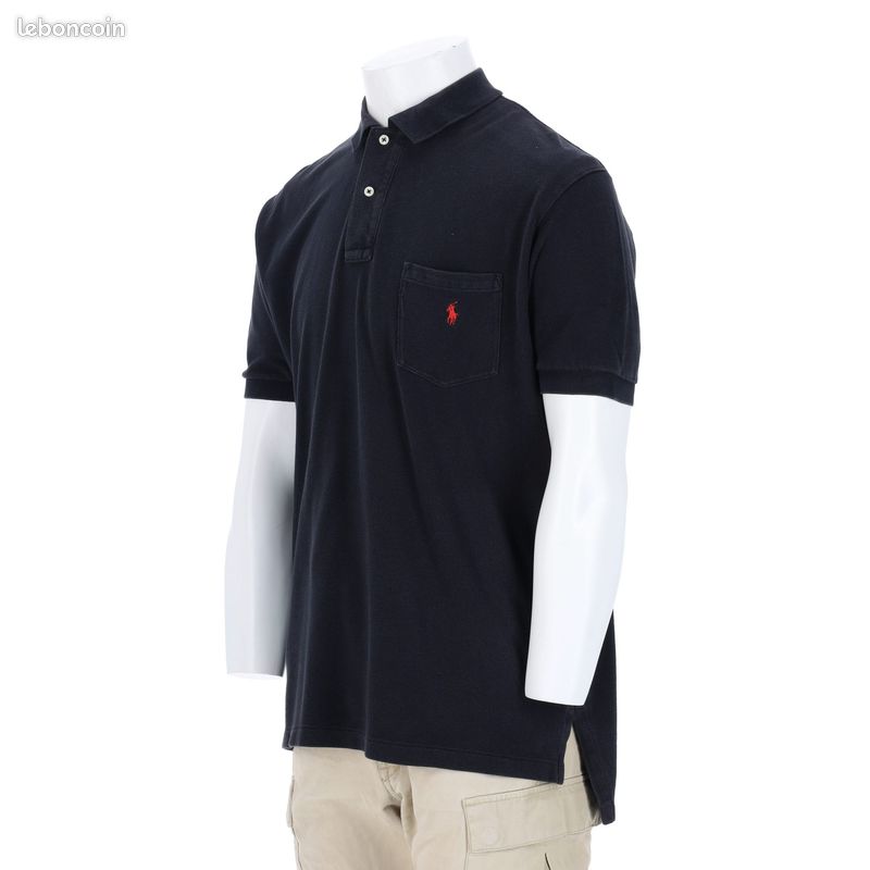 Polo Ralph Lauren Polo manches courtes Homme Taille L Noir