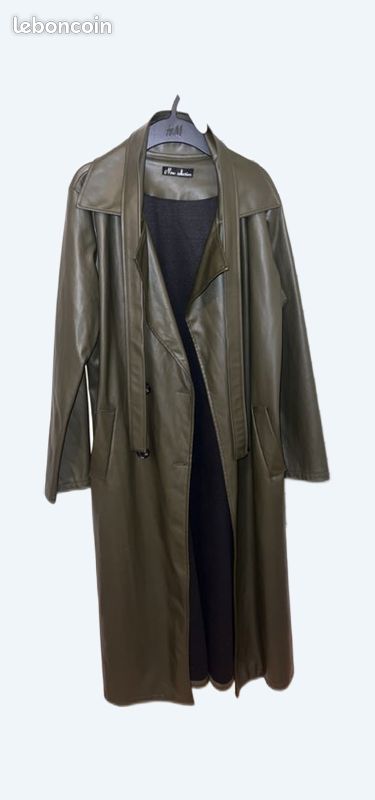 Manteau Trench kaki (image 1)