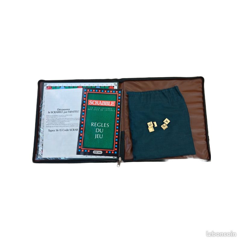 Scrabble Voyage - Spear's Games - Jeu de lettres Duplicate - Complet Vérifié — Luxe Vintage 1988 (image 6)
