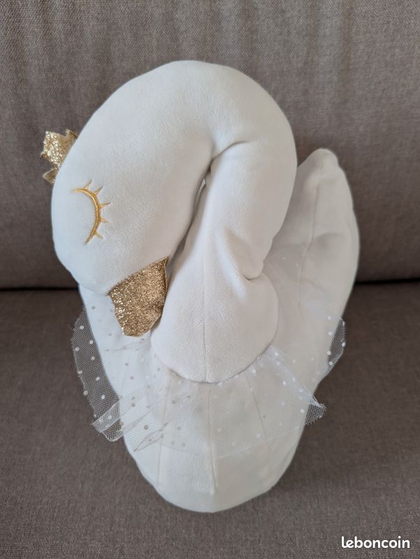 Peluche cygne blanc 34.5 cm (image 3)