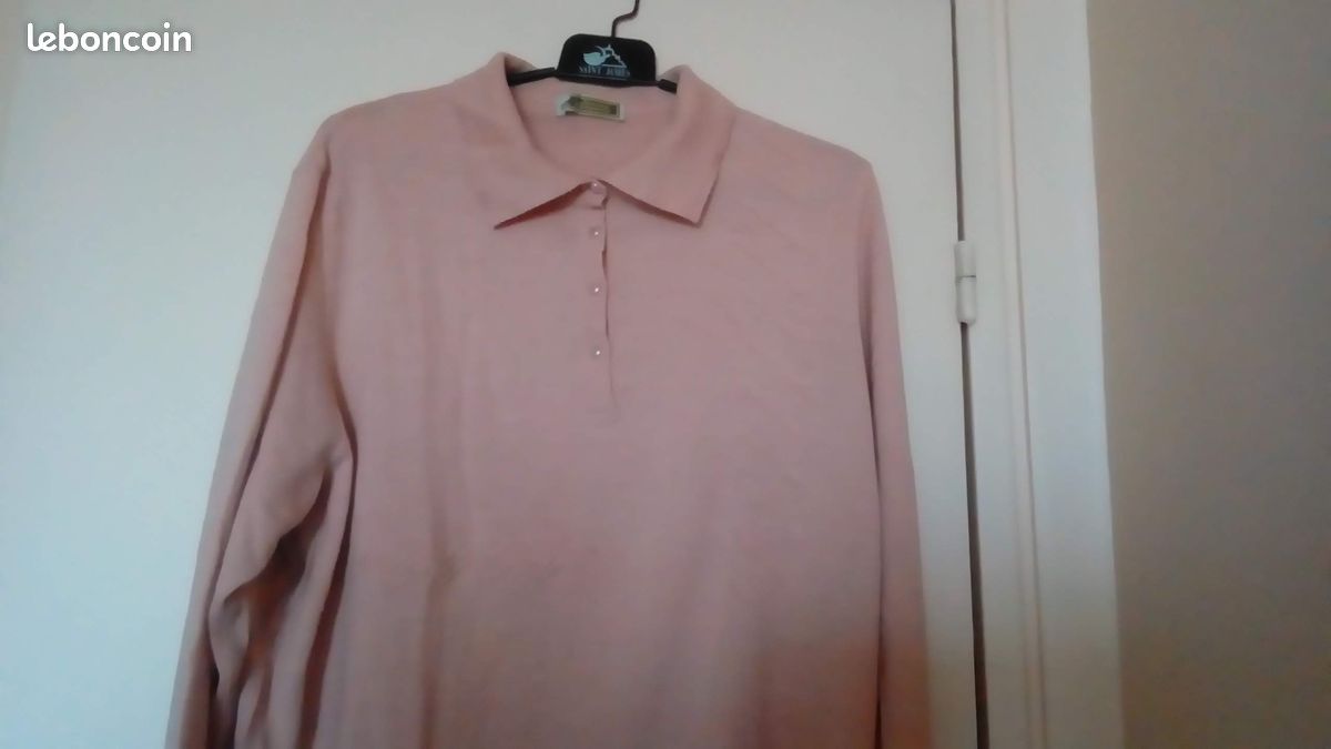 PULL ROSE JANINE PAUPORTÉ tAILLE 48 (image 3)