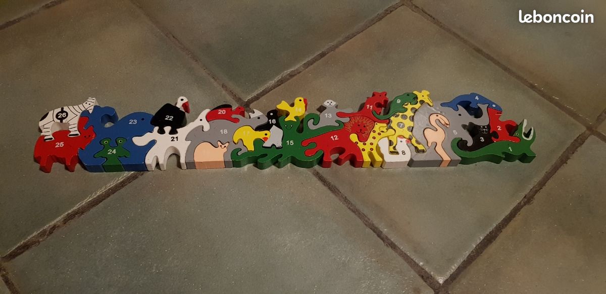 Puzzle bois animaux (image 1)
