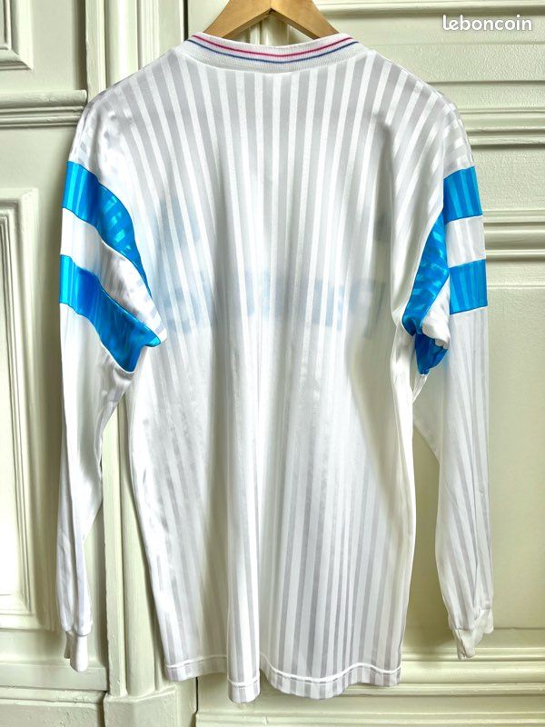 Olympique Marseille Home Maillot de foot 1989 - 1990. Sponsored by