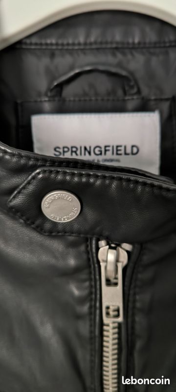 Veste Springfield taille M simili cuir (image 3)