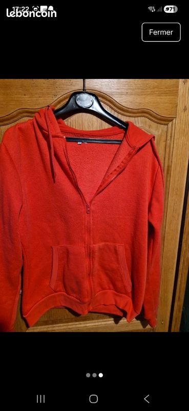 Sweat shirt taille l rose fushia u collection (image 3)