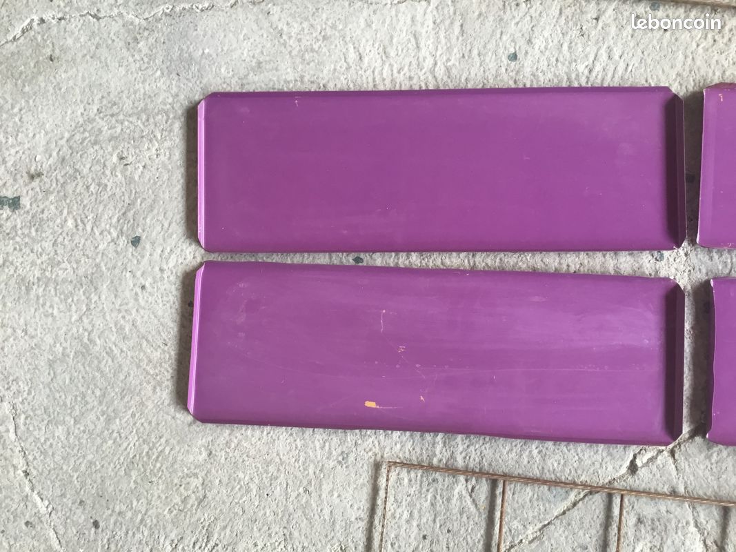 Étagère string en metal - 4 étagères violettes - vintage 1960 (image 10)