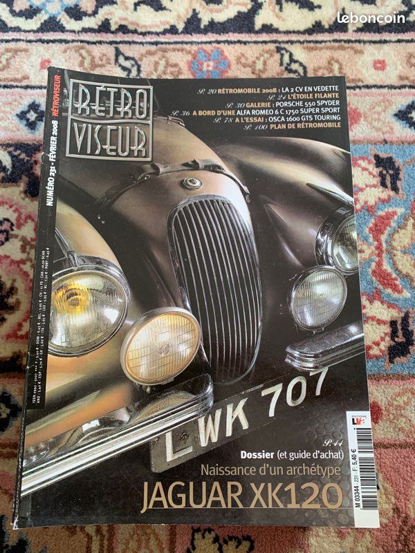 Magazine automobiles anciennes "rétroviseur "année 2008 complète (image 2)