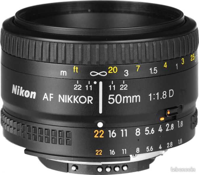 Objectif Nikon AF NIKKOR 50mm f/1.8D - Monture F - Diamètre 52mm (image 13)