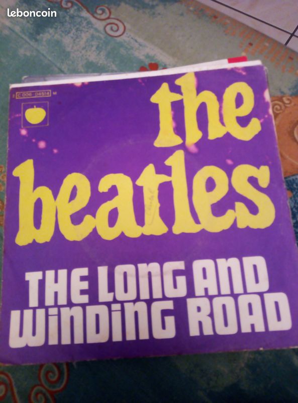 45t vinyle THE BEATLES the long and winding road 1970. TBE (image 1)