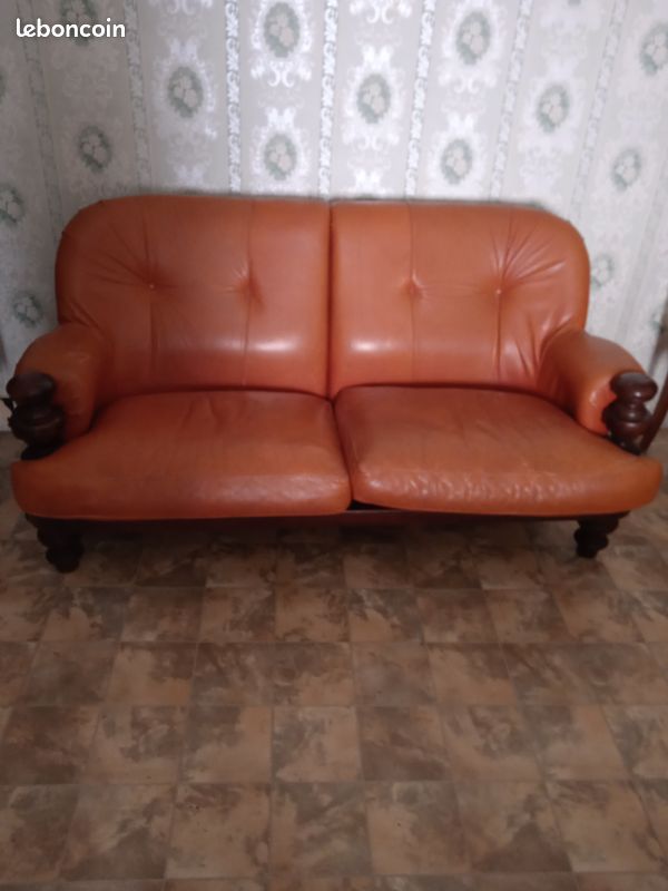 Canapé cuir (image 1)