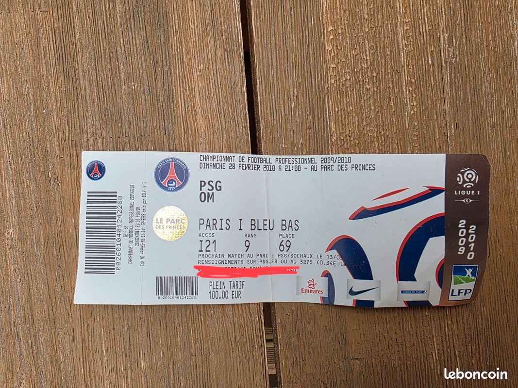Ticket De Match PSG - Panathinaikos 2006 - Souvenir Collector - Origine France