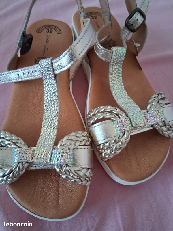 Des sandales en cuir pour fille taille 32 ,Stella Tempa (image 1)