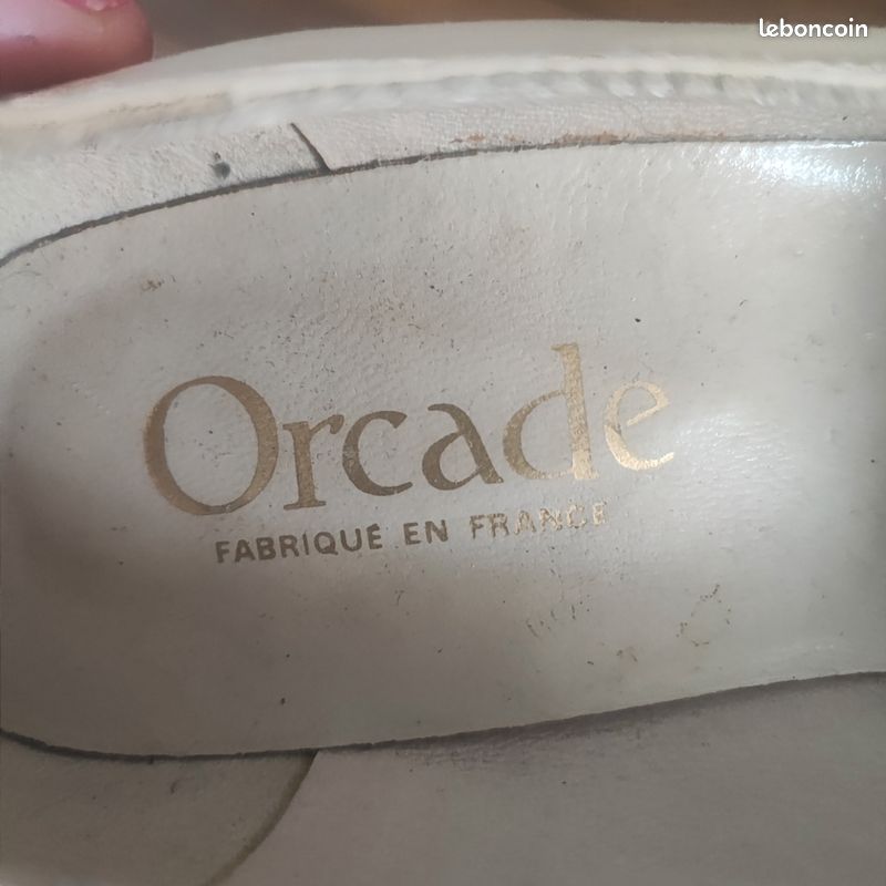 Très belle paire de chaussures beige acheter pour un mariage pour femme (image 5)