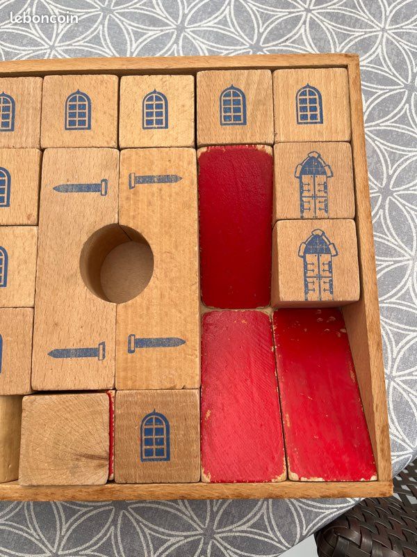 VINTAGE .JEU DE Constructions En Bois EUR 16,00 - FR