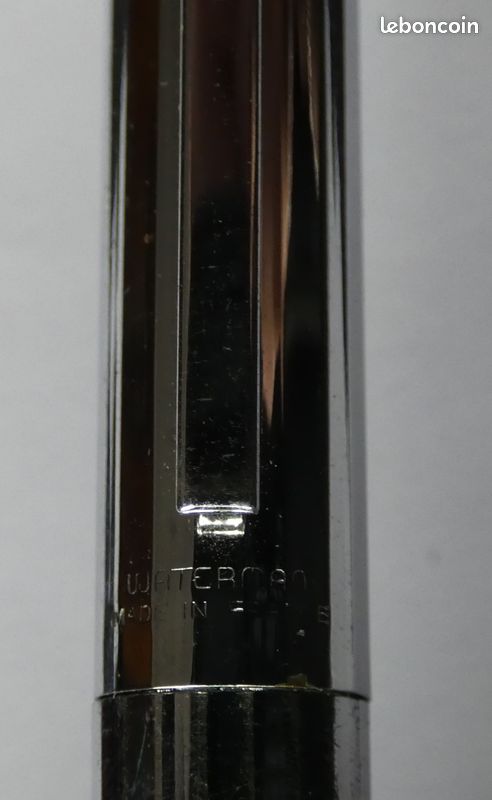 Stylo Plume Waterman Chromé - Plume 18 Carats - Occasion - Pour Collectionneurs