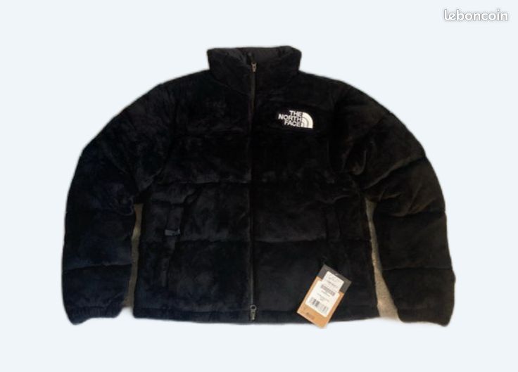 Doudoune The North Face velour noir S Vêtements