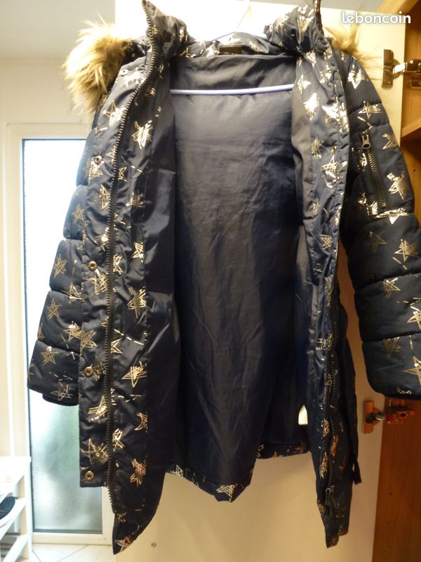 Veste Fille Avec Capuche - Taille 140 (9-10 Ans), Vert Printemps, Marque Bon'A Parte