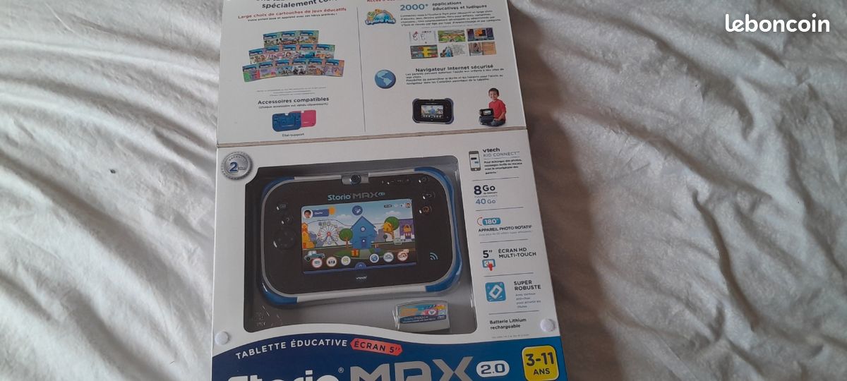 VTech tablette max storio 2.0 bleu tout neuf jamais ouvert (image 2)