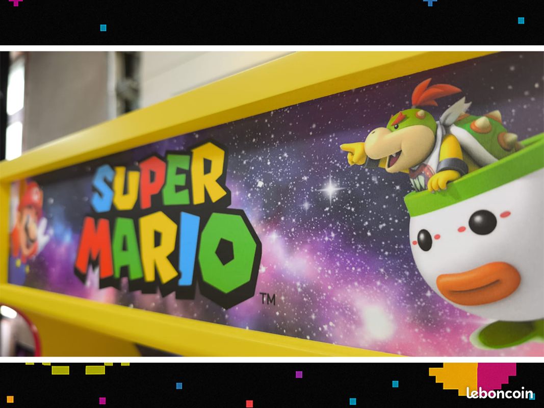 Stickers Mario Galaxy – Décalcomanies Pour Borne D'arcade – Universels