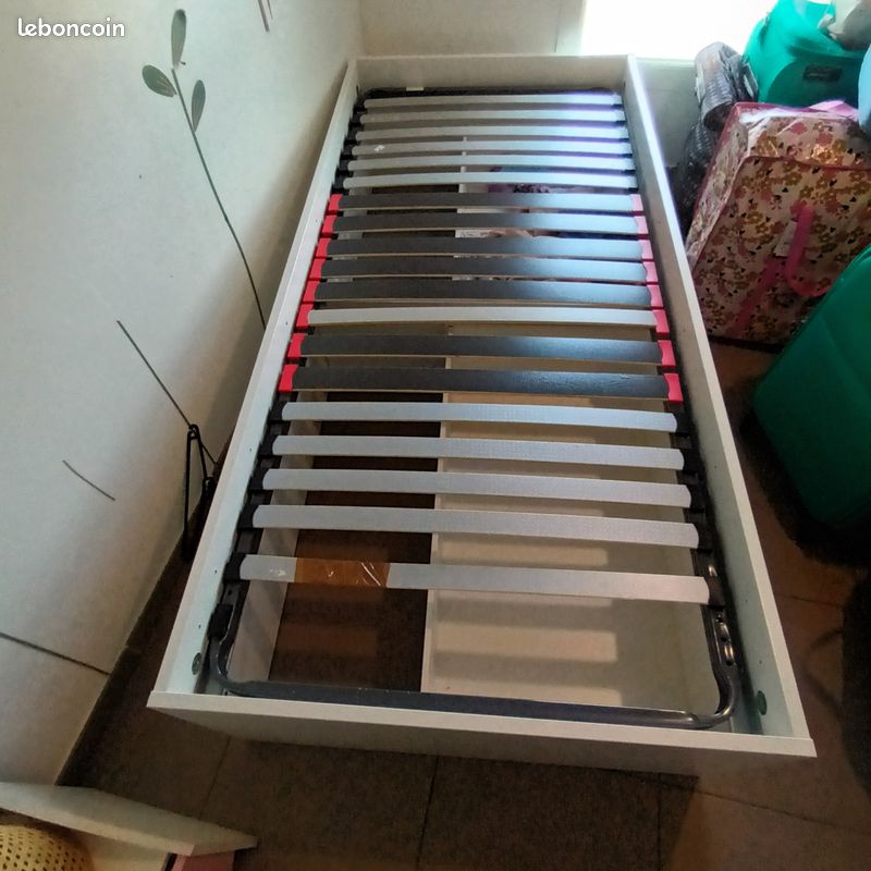 Lit ikea + sommier 90x200 (image 2)