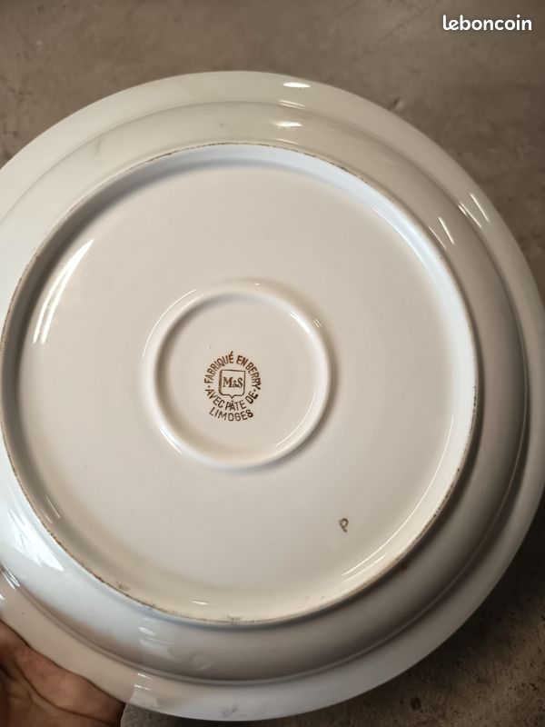 Plat porcelaine de Limoges (image 2)