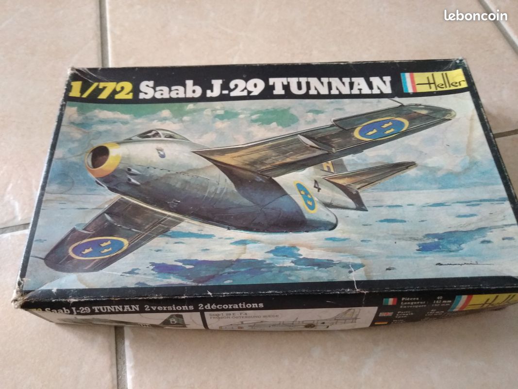 Maquette Heller Saab J 29 Tunnan (image 2)