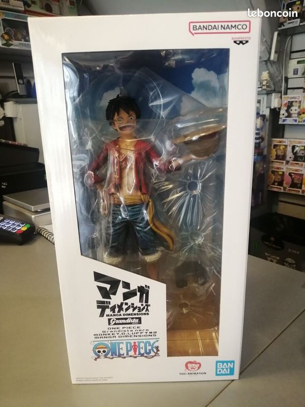 ONE PIECE Figurine Luffy Grandista Nero Manga Dimensions
