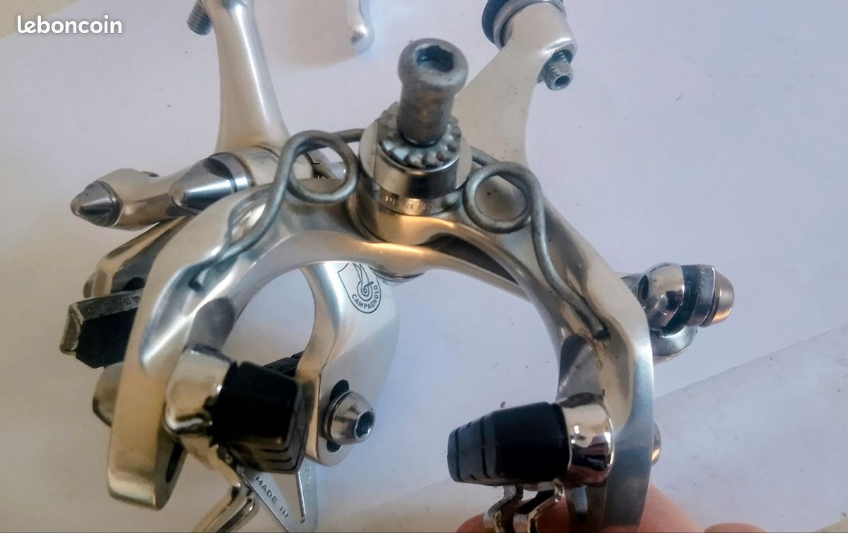 Leviers De Frein Campagnolo C Record Vintage Années 80 - Capots Noirs - état Neuf