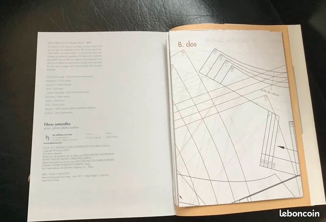 Livre Fibres Naturelles Pour Jolies Demoiselles Okawa Junko Les éditions de Saxe Patrons jamais détachés (image 2)
