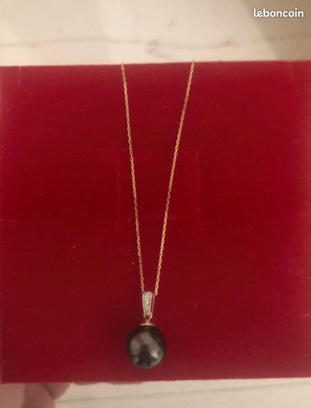 Collier Jodocus Or jaune Perle de Tahiti Oxyde Zirconium (image 2)