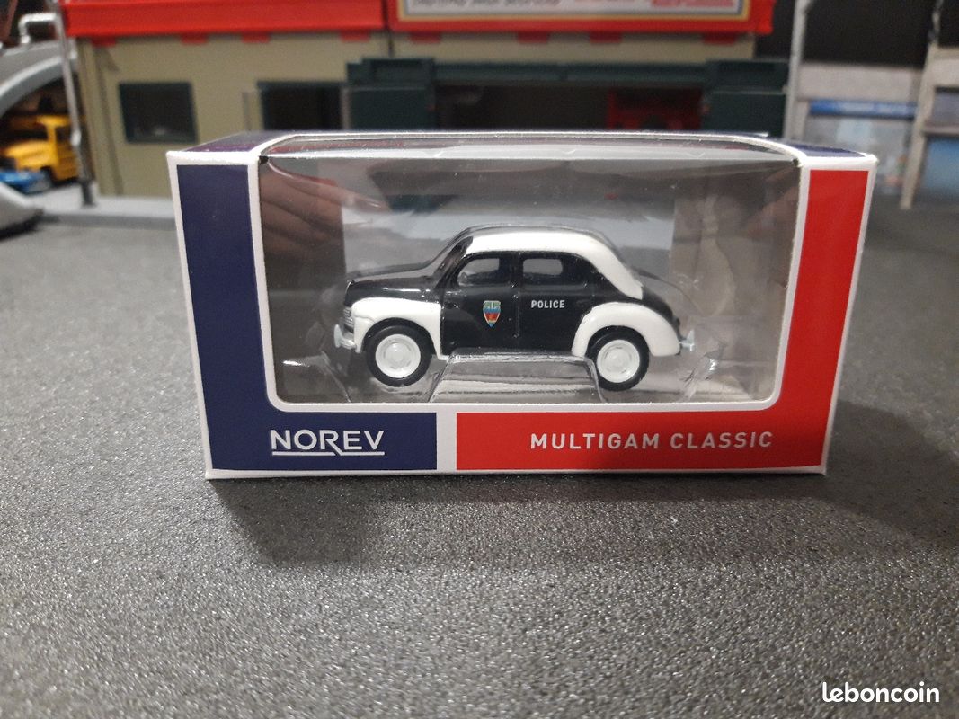 NOREV RENAULT 4CV 4 cv Norev orange flash étiquette boite reproduction