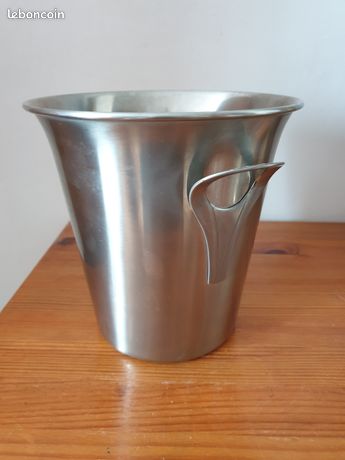 Seau à champagne ou rafraîchisseur à vin en acier inoxydable GUY DEGRENNE - Arts de la table