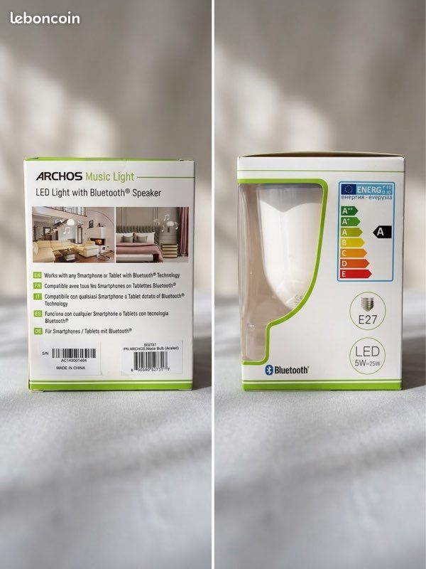 Ampoule enceinte Bluetooth Archos Music Light - NEUVE (image 1)