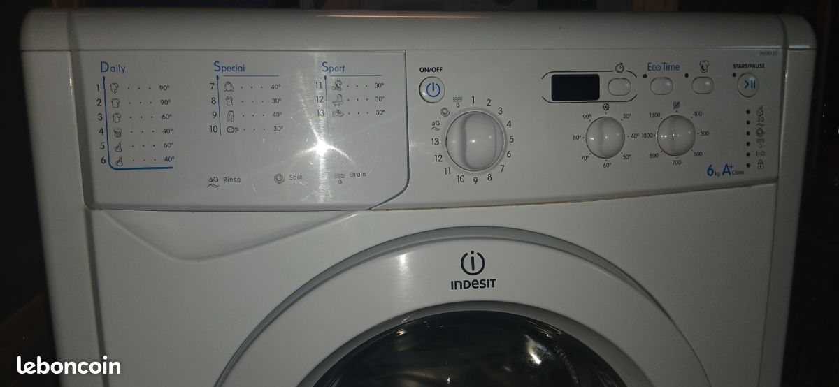 Machine a laver Indesit Idw 6125 (image 2)