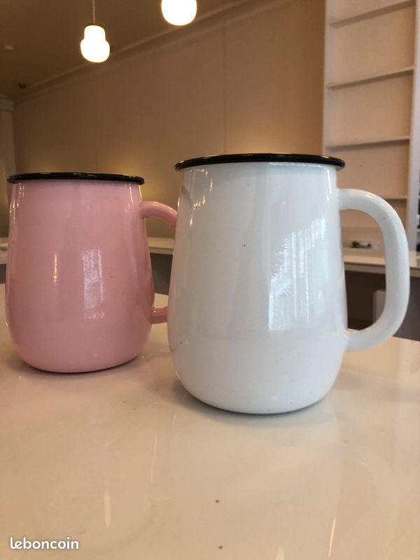 Lot carafe vintage / tasses / gobelet métal (image 2)