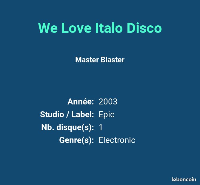 We Love Italo Disco - Master Blaster (image 2)