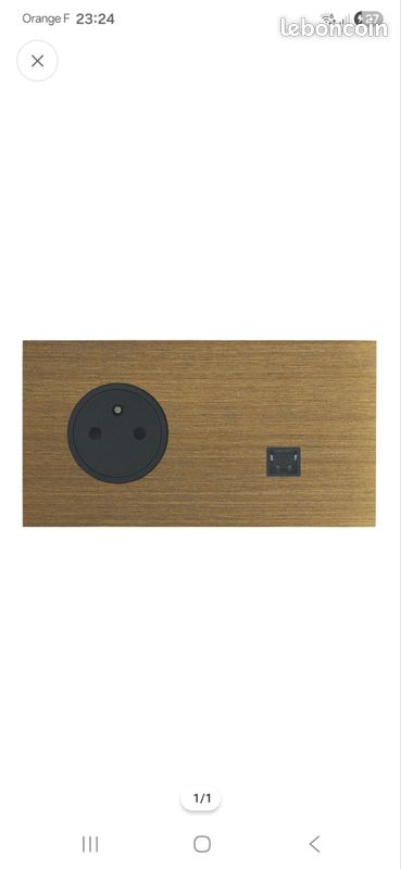 Prise Art Arnould Épure Bronze – Neuf Avec Petits Défauts